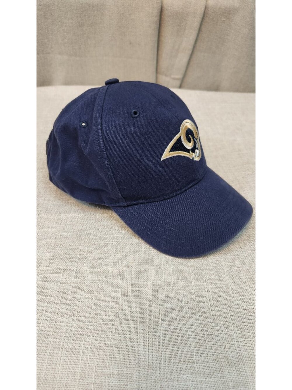 NFL St Louis LA Rams Football Logo 47 Brand Blue Hat Cap Adjustable Toddler USED - Picture 3 of 6